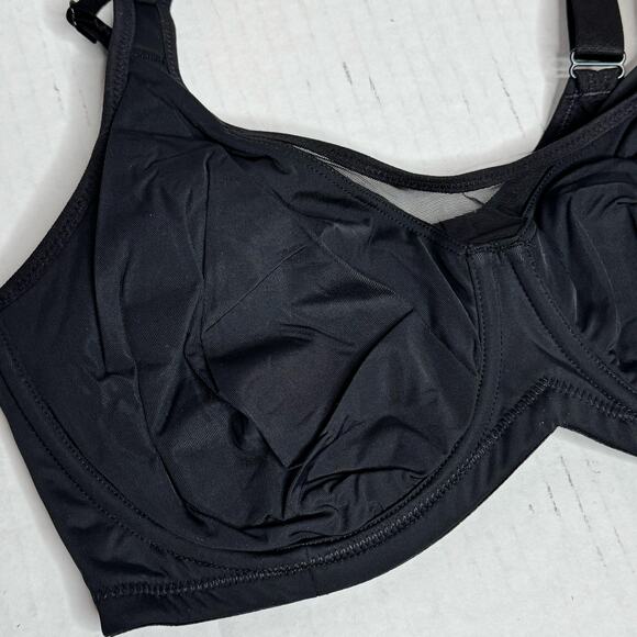 HSIA CoolComfort Minimizer Bra Black Unlined Smoothing Size 36D NWT - Picture 3 of 9